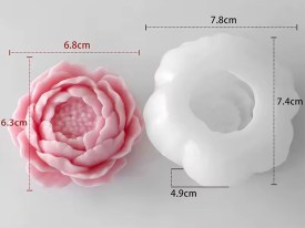 Molde silicona peonia pimpollo grande 